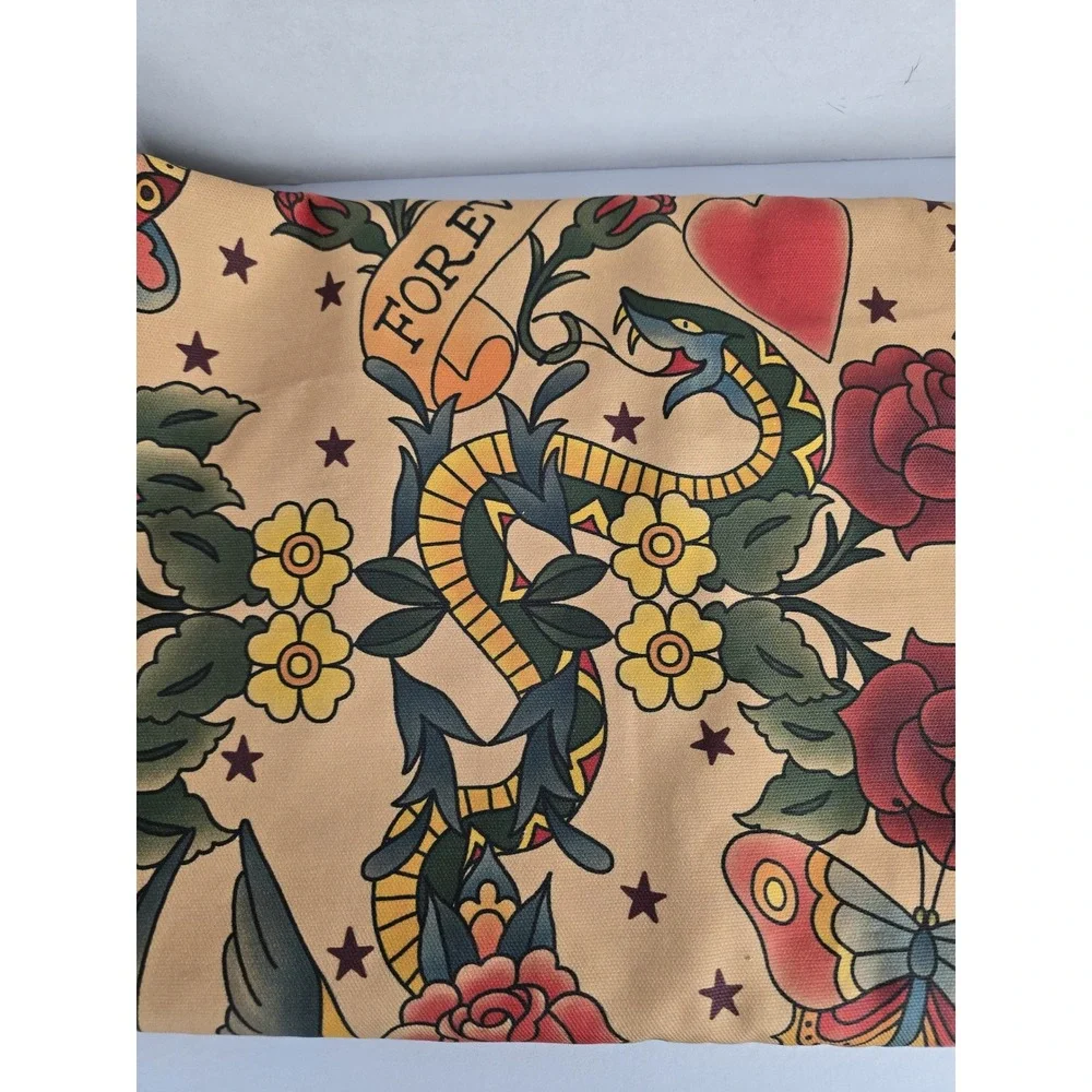 Spoonflower Felicity Jane True Love Tatoo Rockability Window Curtin Single Panel